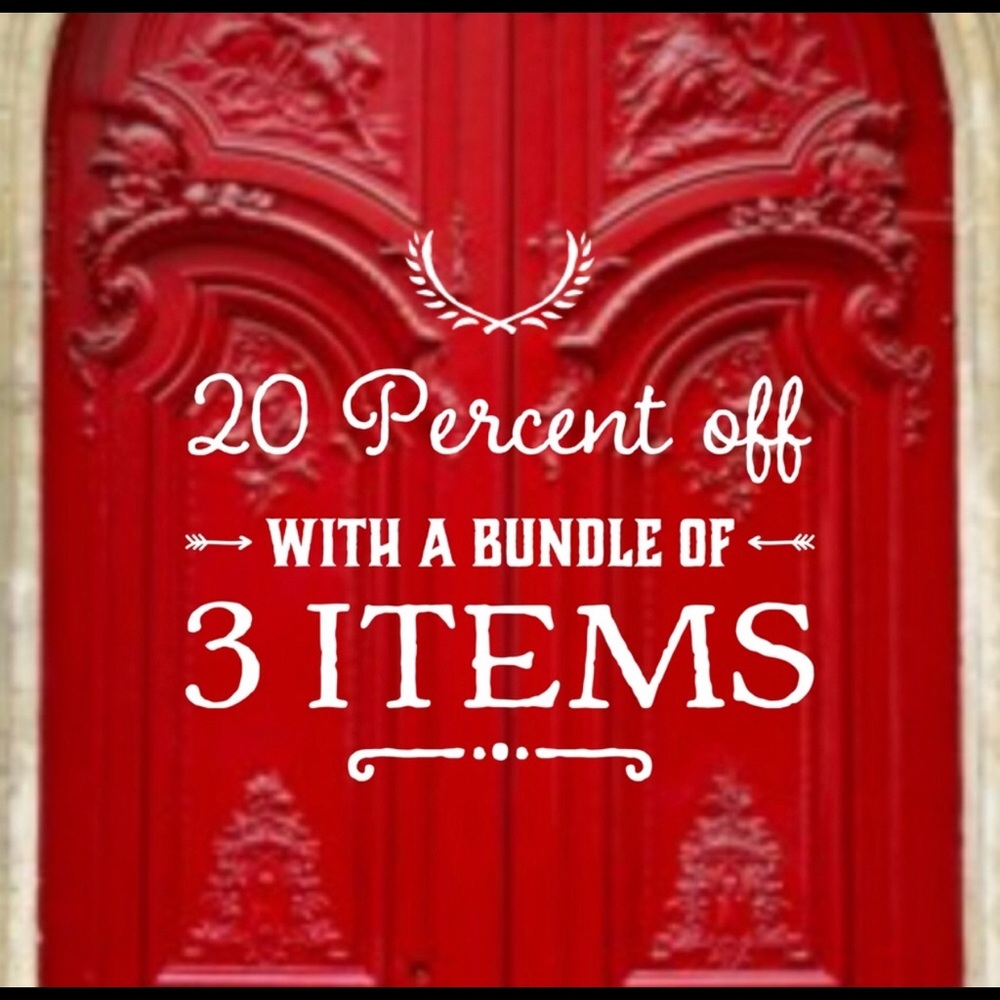 20% off with a bundle of three or more items!